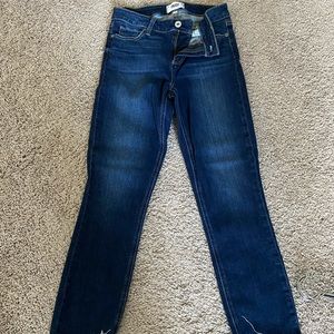 Paige cropped frayed jeans